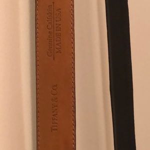 Dark brown tiffany belt
